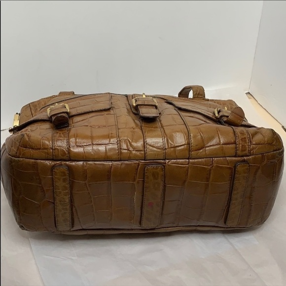 Ralph LAURN CROC EMBOSSED SATCHEL - Picture 7 of 10